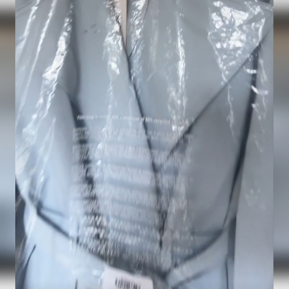 NWT Banana Republic  water resistant light blue  trench coat - Picture 2 of 9